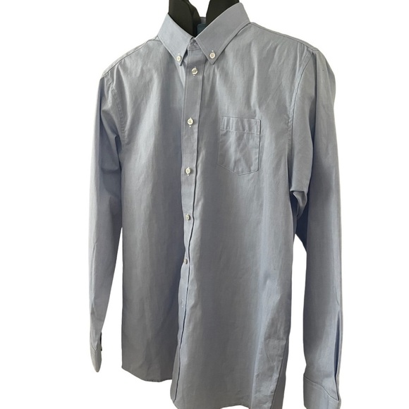 CHAPS Boy's 20 Button Front Collar Oxford Light Blue Dress Shirt size 20 - Picture 1 of 9